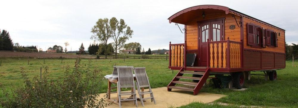 Les Roulottes De La Ferme Des Chanaux Saint-Julien-d'Ance Экстерьер фото
